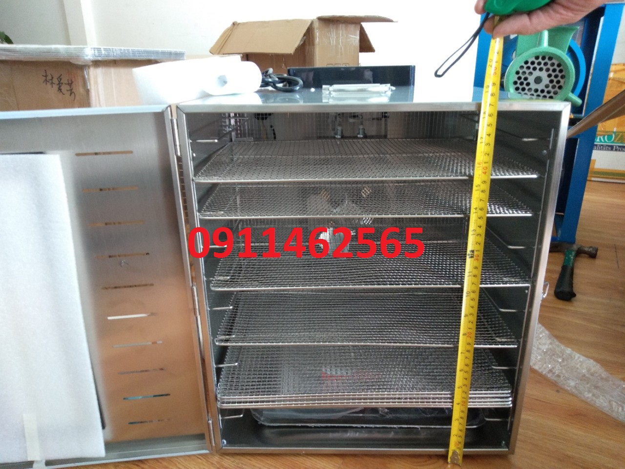 tủ sấy thực phẩm,sấy hoa quả 10 khay inox 100% bảo hành 1 năm