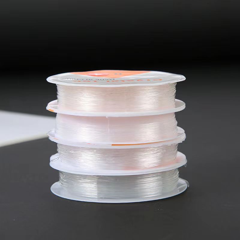 1 Cuộn Dây Cước Thun Co Giãn Trong Suốt Xỏ Chuỗi Hạt Làm Handmade Trang Sức Thắt Vòng Đồ Thủ Công