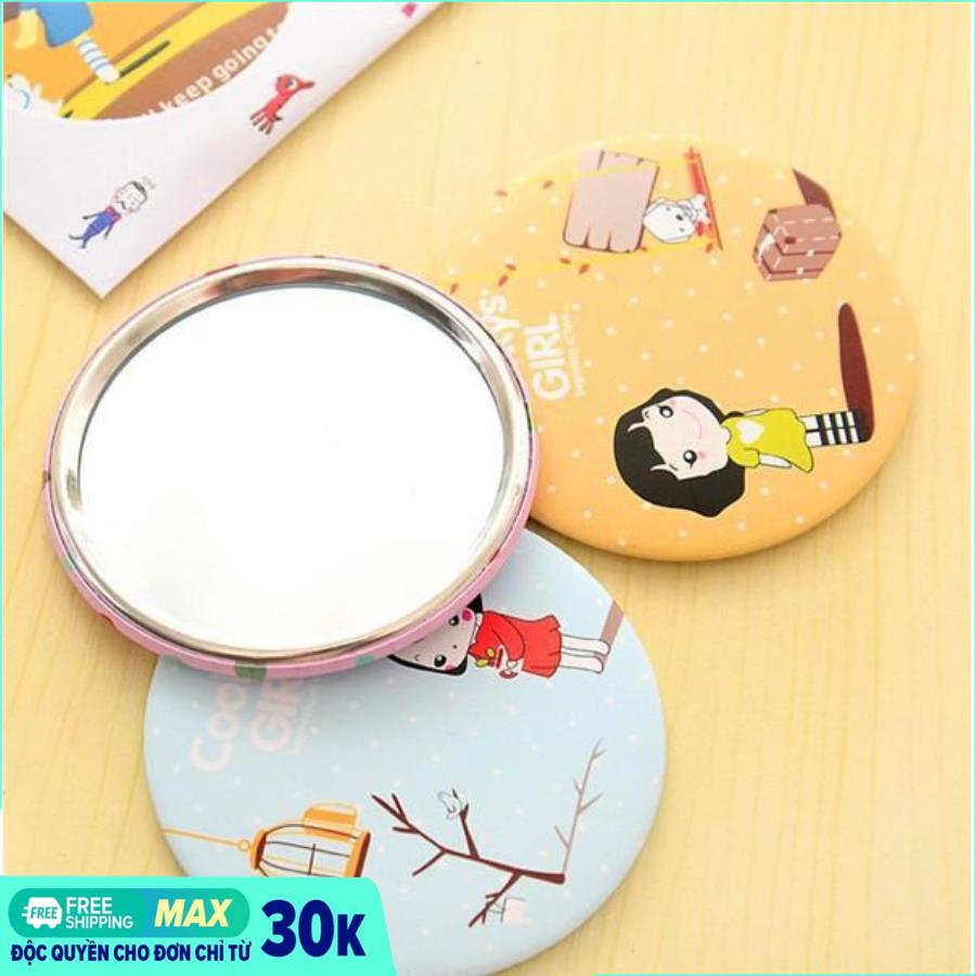 Gương cầm tay mini phong cách Hàn Quốc (Hình ngẫu nhiên)