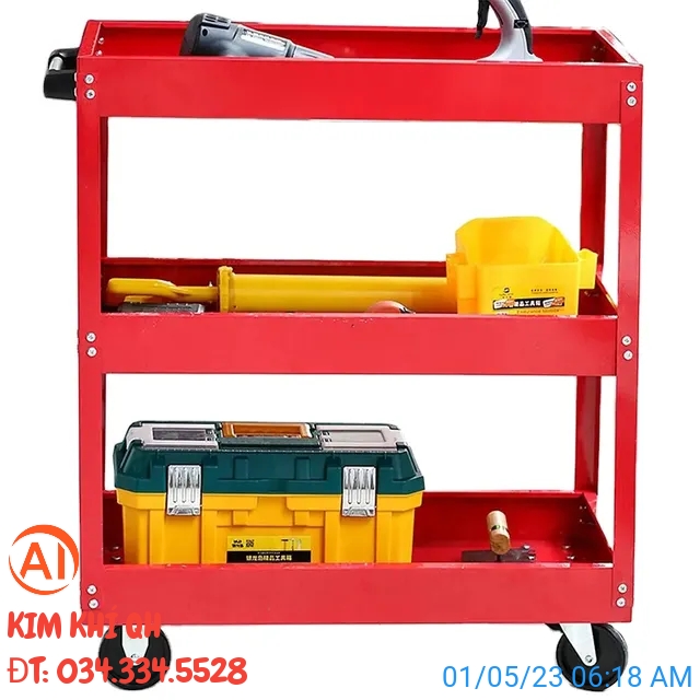 Xe Đẩy dụng cụ đồ nghề 3 tầng giá rẻ