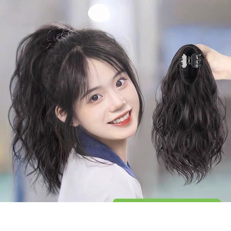 Tóc giả ngoạm xù ngắn phong cách Hàn Quốc
