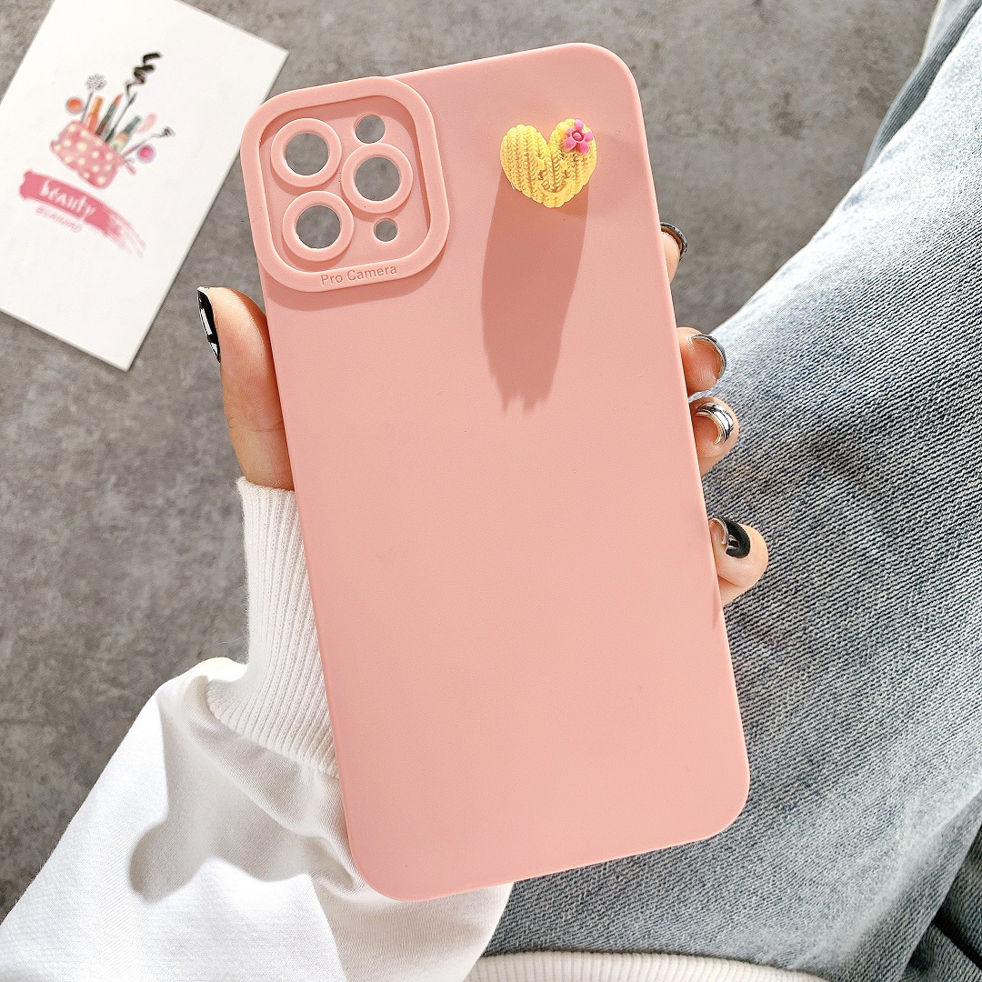 Ốp Lưng Basic Camera Nổi - Mẫu Heart Nổi