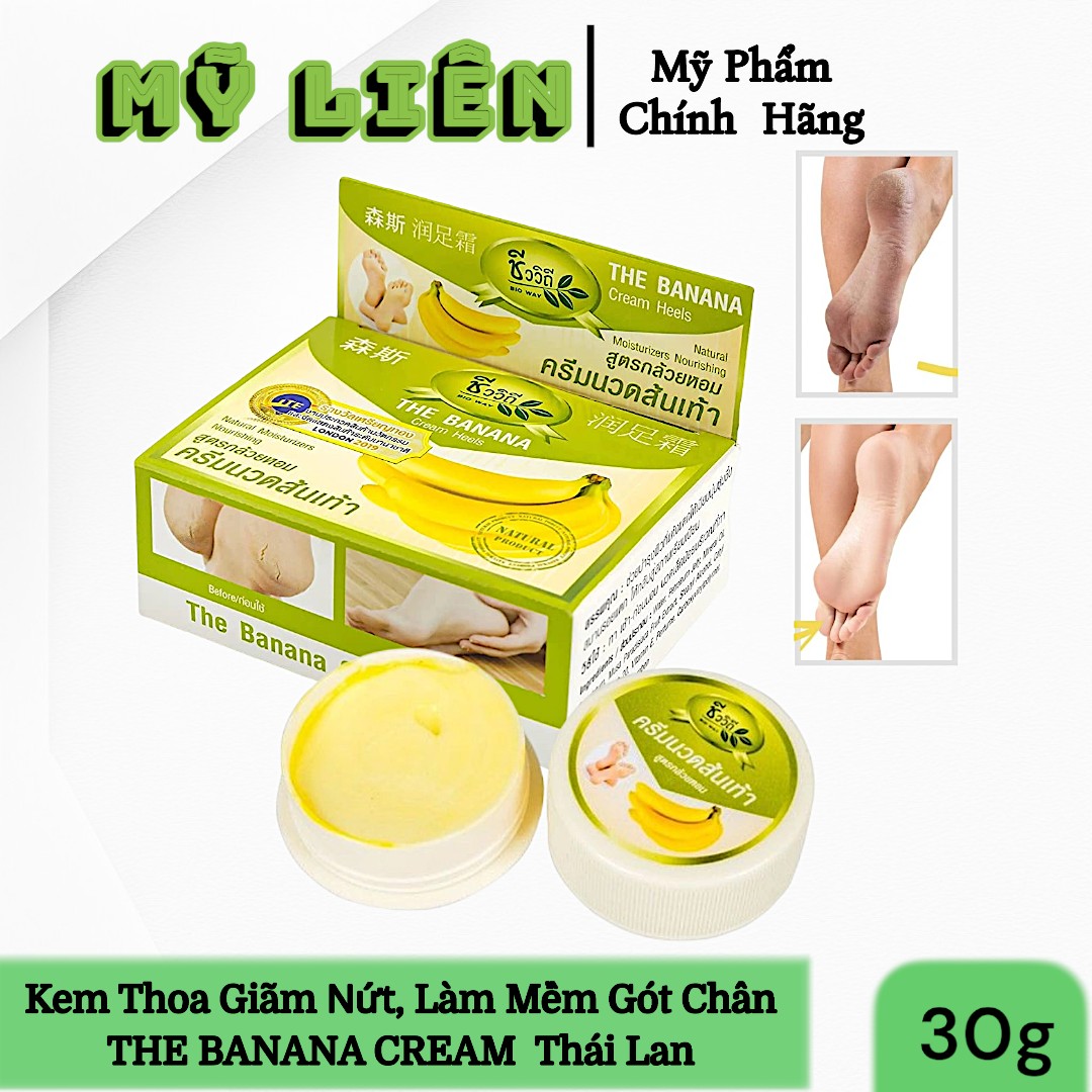 kem thoa nứt gót chân The banana Cream Thái lan