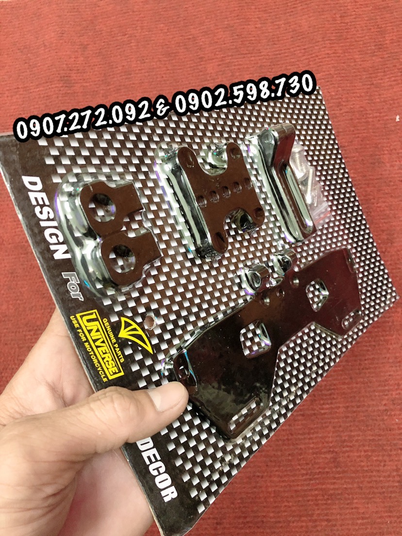 [HCM] PÁT gập biển số đút gầm điều chỉnh CNC cho xe R15 V3