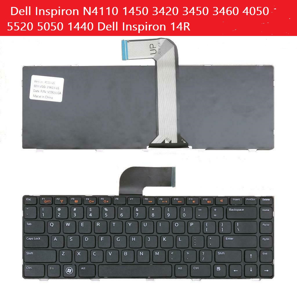 🎁 Bàn Phím Laptop Dell Inspiron N4110 1450 3420 3450 3460 4050 5520 5050 1440 Dell Inspiron 14R nhập khẩu chất lượng cao