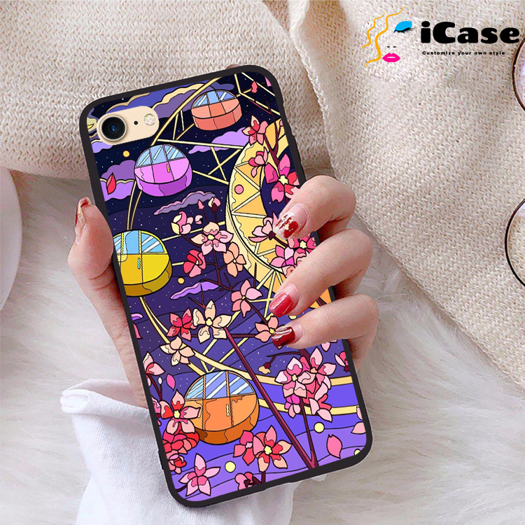 Ốp lưng iPhone 7 viền dẻo TPU BST Purple