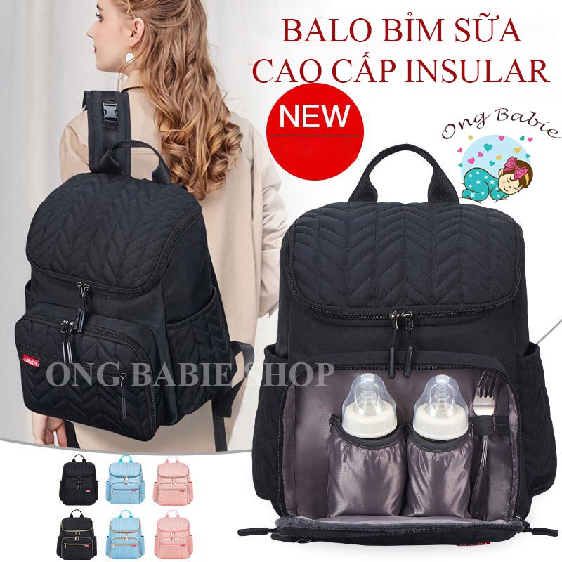 Balo Bỉm Sữa Mẹ và Bé Cao Cấp Chống Thấm Fureli