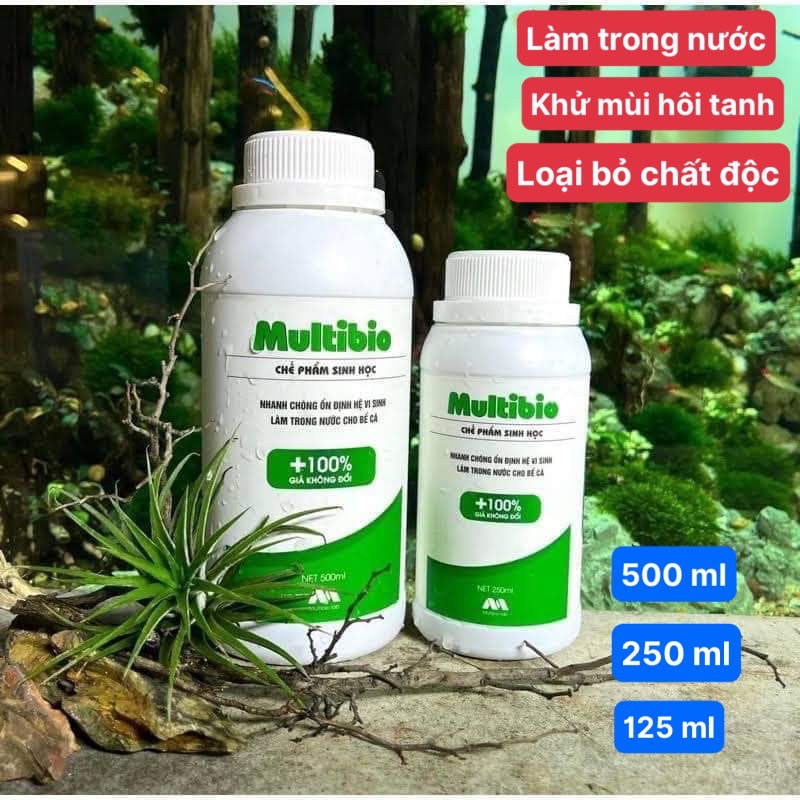 Men vi sinh MultiBio - xử lý độc tố và làm trong nước hồ cá thủy sinh