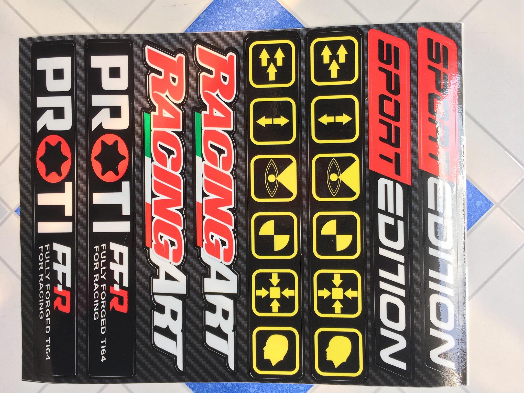 [HCM]Sét tem dán phuộc và gắp sport edition racing art