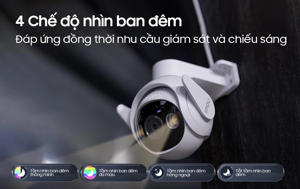 CAMERA WIFI IMOU Ngoài Trời Cruiser 2  5MP  l  Nhận Diện Thông Minh l 4 Chế Độ Nhìn Ban Đêm l Bảo Hành Chính Hãng