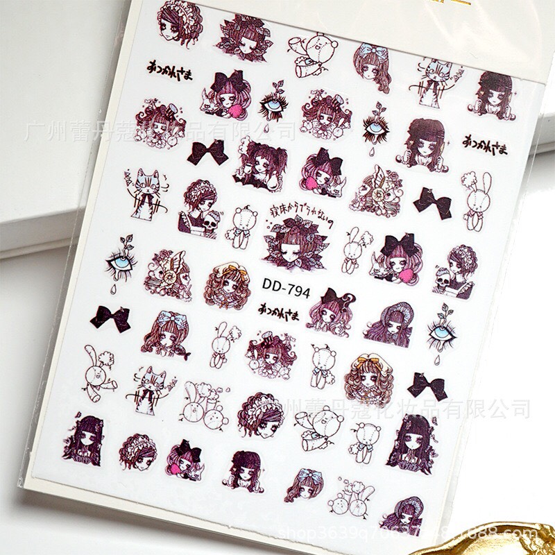STICKER DÁN MÓNG CHỦ ĐỀ HOẠT HÌNH