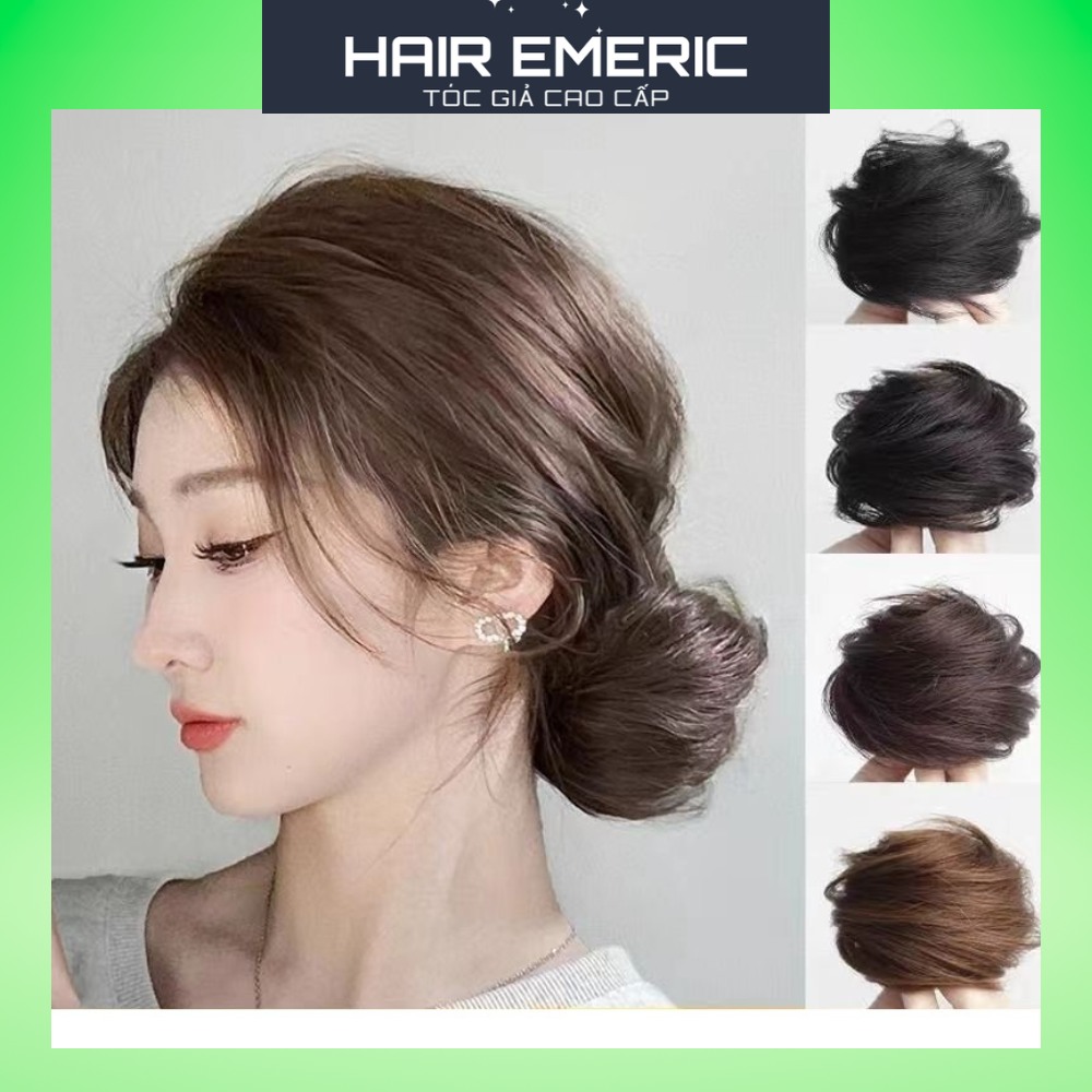 Tóc giả búi tròn thời trang dành cho nữ Emeric
