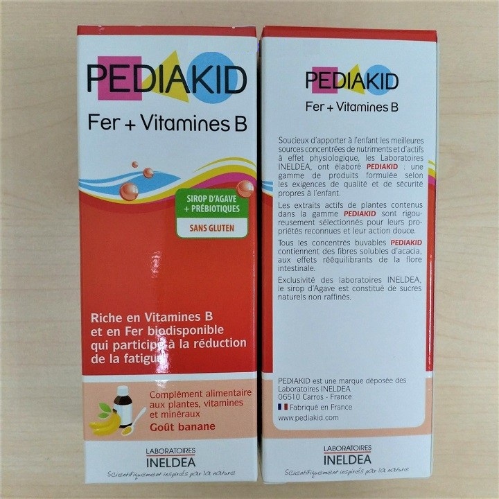 Pediakid Fer + Vitamines B Cho Trẻ Từ 6 Tháng Của Pháp