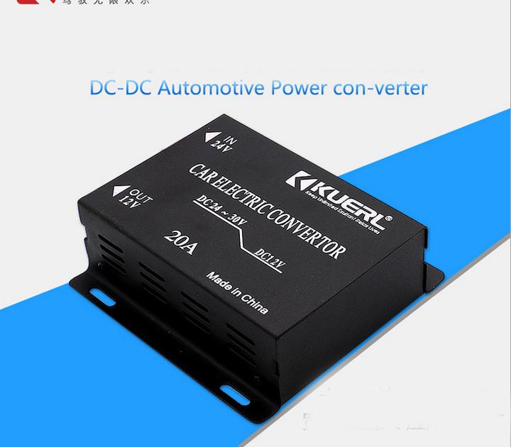 Bộ Đổi Nguồn DC 24V Sang DC 12V  Cho Ô Tô 20A