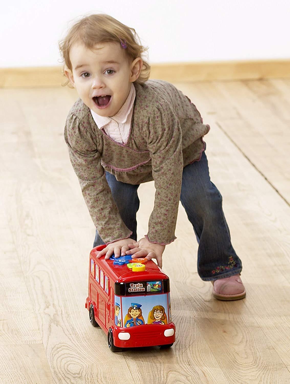 [HCM]Xe Buýt Đồ Chơi Âm Nhạc Vtech Màu Đỏ