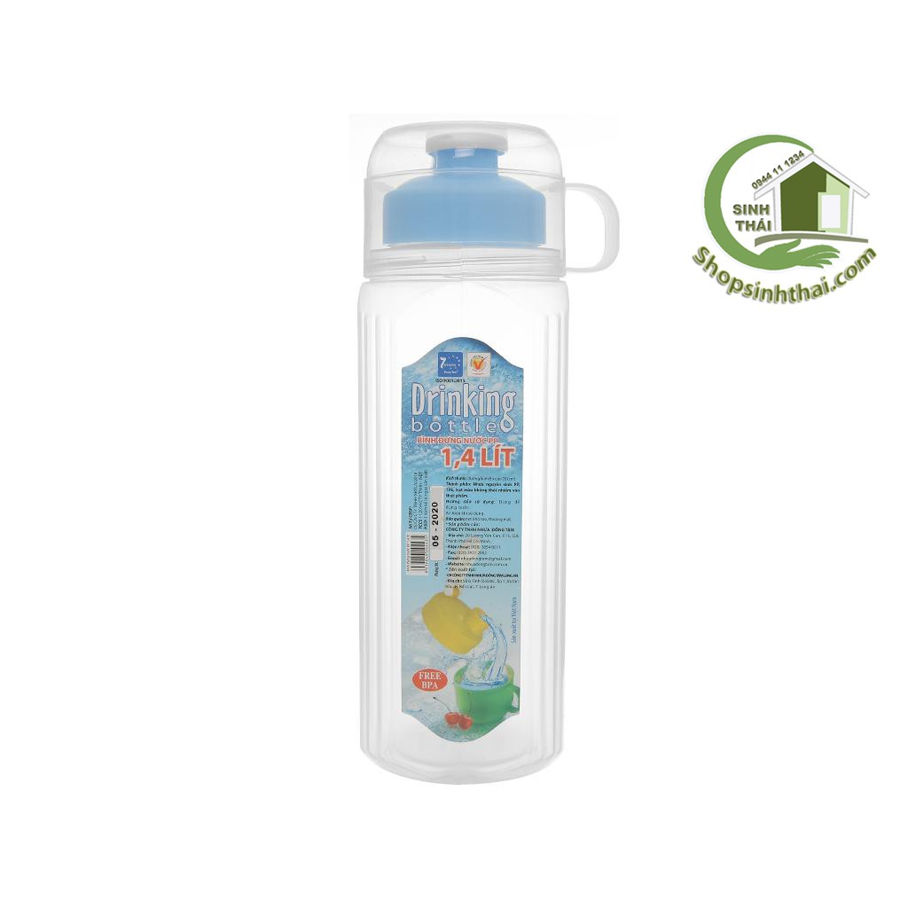 [HCM]Bình Đựng Nước 1400ml - có ca đựng nước