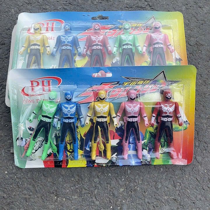 Vỉ đồ chơi 5 anh em siêu nhân Mini mô hình bằng nhựa loại nhí - Voi, Toy