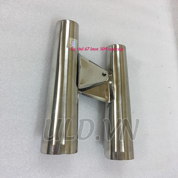 [HCM]PÁT BẮT ĐÈN XE 67 INOX TAY THỎ