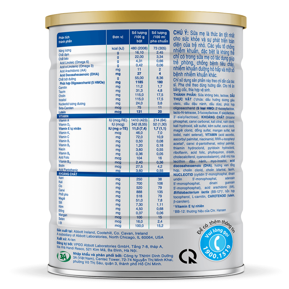 Sữa bột Similac Total Protection số 1+ (850g)