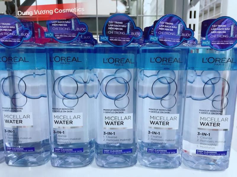 Nước Tẩy Trang Loreal Micellar Water Không Cồn 400ML MÀU XANH