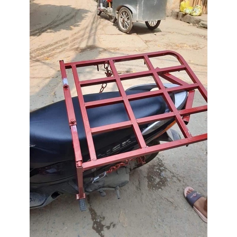 BAGA XE MÁY,GIÁ CHỞ HÀNG XE MÁY 60.70 (tặng dây chằng hàng)