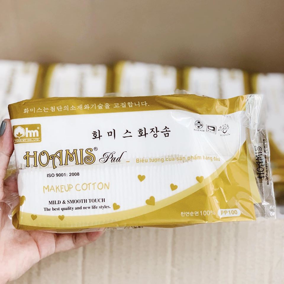 HOAMIS Pad Makeup Cotton PP150 (140 pads) - Remove makeup Pads - mild and smooth touch