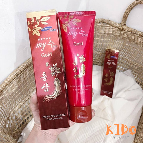 Sữa rửa mặt Sâm Đỏ My Gold Korea Red Ginseng Foam Cleansing (130g)