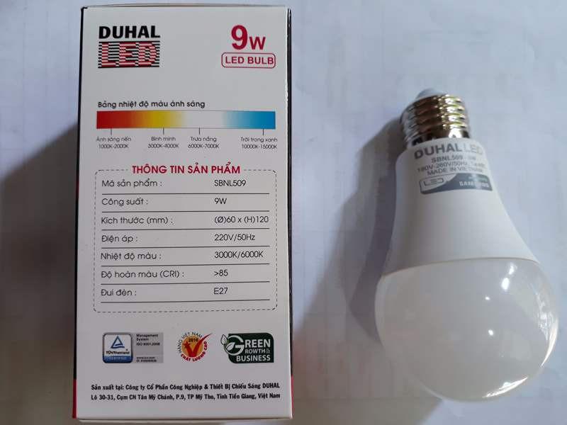 [HCM]Bóng đèn LED DUHAL 9W