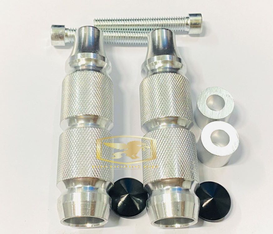 Gù chống đổ cnc đầu cao su gắn mọi loại xe máy 01