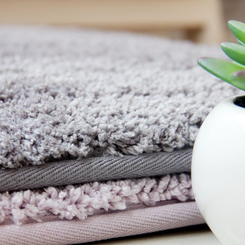 Thảm Lau Chân Cotton Len Sợi Ngắn Siêu Thấm Dày Viền Ra Vào Cửa Nhà Tắm