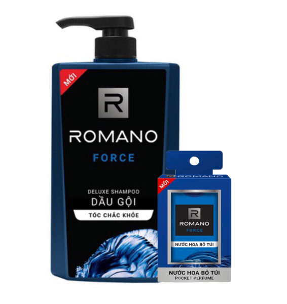 Dầu gội Romano Force 650ml+ nước hoa bỏ túi 18ml
