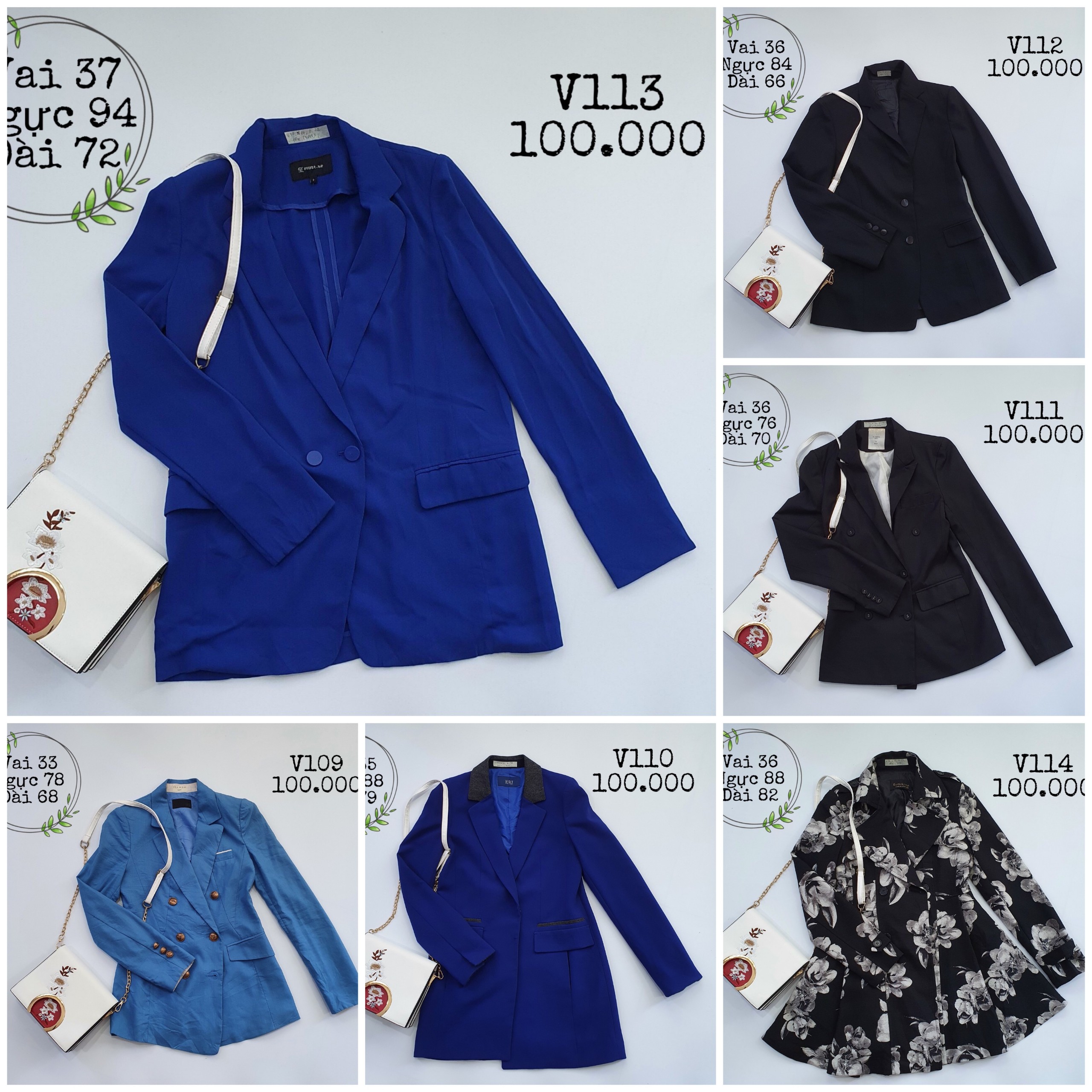 Vest, blazer nữ [2hand] đồng giá 100k