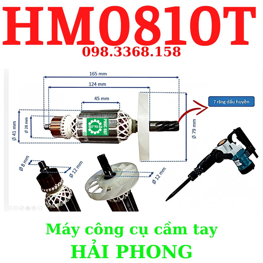 Sa to ( Stator ) máy đục bê tông Ma.kiita mod.HM0810T - Stator ( 220V 50/60Hz)