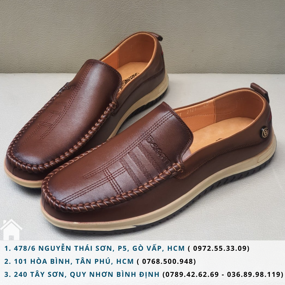 Giày Lười Nam Da Thật Cao Cấp