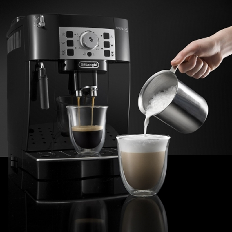 Delonghi Magnifica S ECAM 22.110.B Automatic Coffee Maker, Delonghi Coffee Maker, Coffee Maker, Espresso Maker, Cappuccino Maker, Capacity 1450W, Pressure 15 Bar, Self-Cleaning, Imported from Germany, 12 Months Warranty