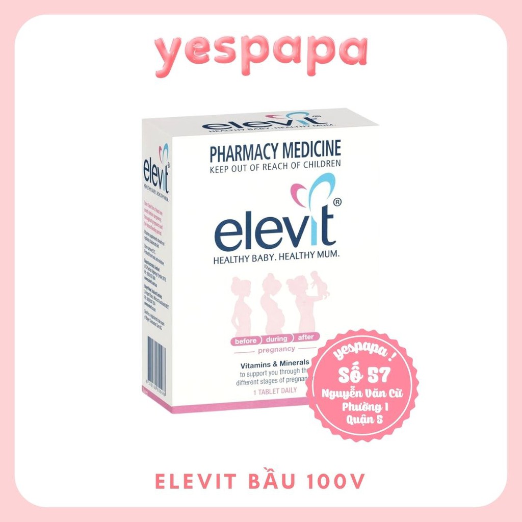 [HÀNG CHÍNH HÃNG] Vitamin tổng hợp Elevit cho phụ nữ sau sinh (60v)