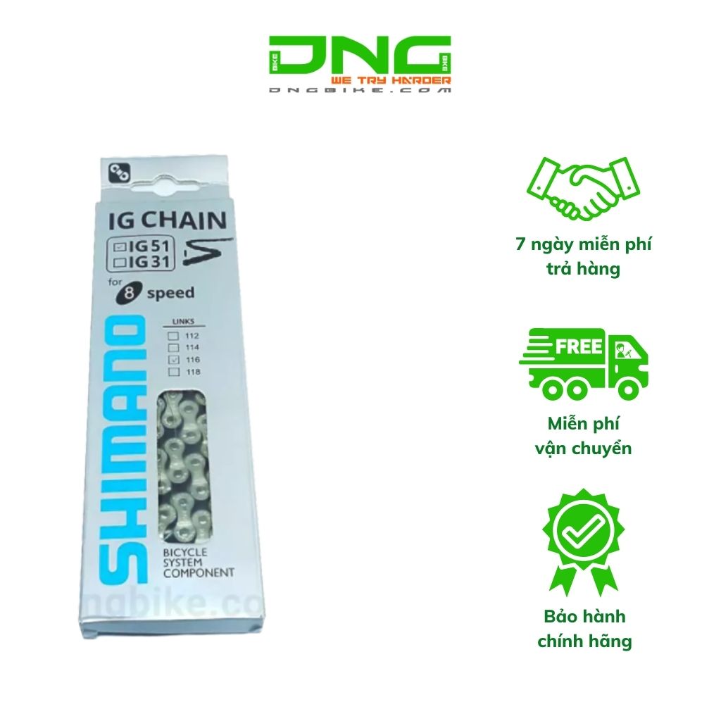 Xích xe đạp SHIMANO IG51 6/7/8S