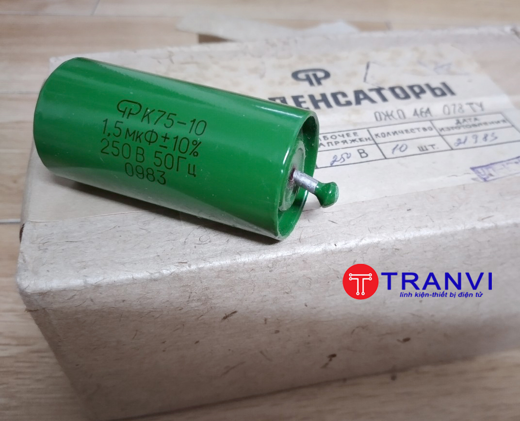 Tụ Dầu Nga 1.5mF-250V-Bộ 2 Cái
