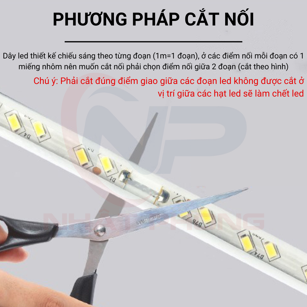 Đầu nối nguồn 220V dùng cho dây led 2835