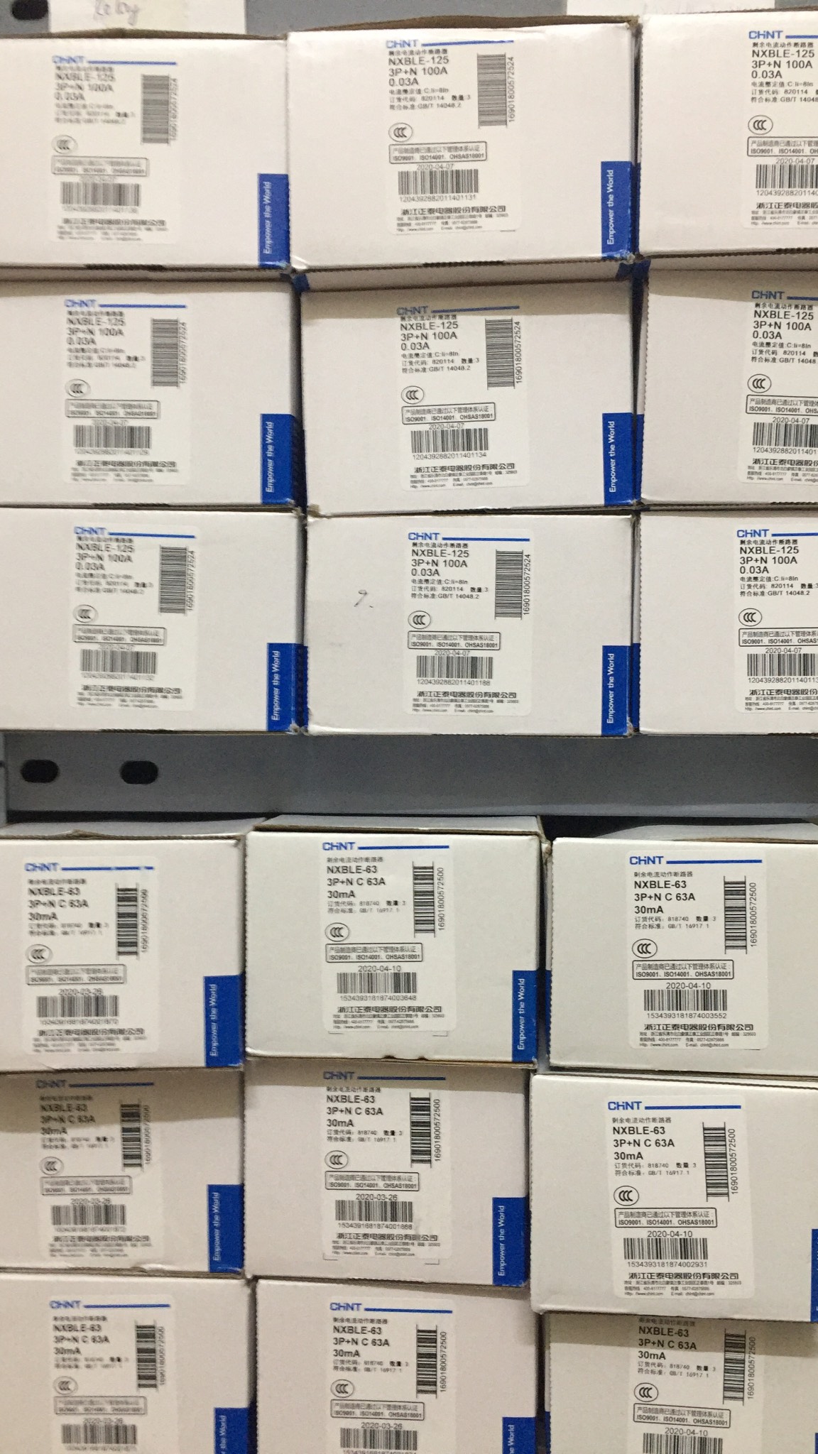 Aptomat chống giật NXBLE -125 3P+N 100A