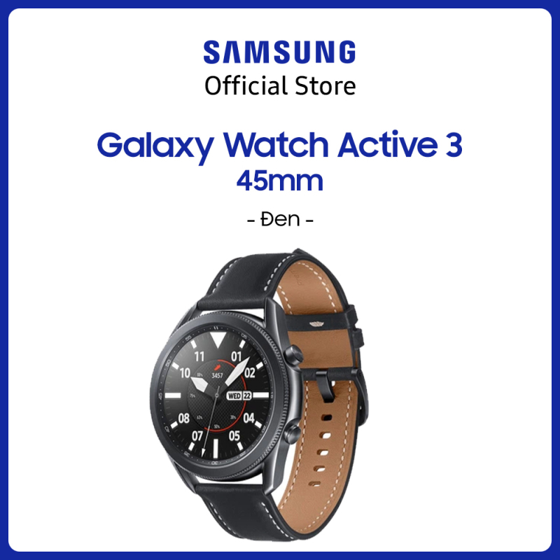 Đồng hồ thông minh Galaxy Watch3 Bluetooth 41mm/45mm - Viền thép dây da, Mặt kính chống trầy, Đo nồng độ Oxy trong máu (SpO2 và VO2 Max), Màn hình SUPER AMOLED với 2 nút bấm và vòng bezel xoay, Thời Lượng Pin Lên Đến 40 Tiếng