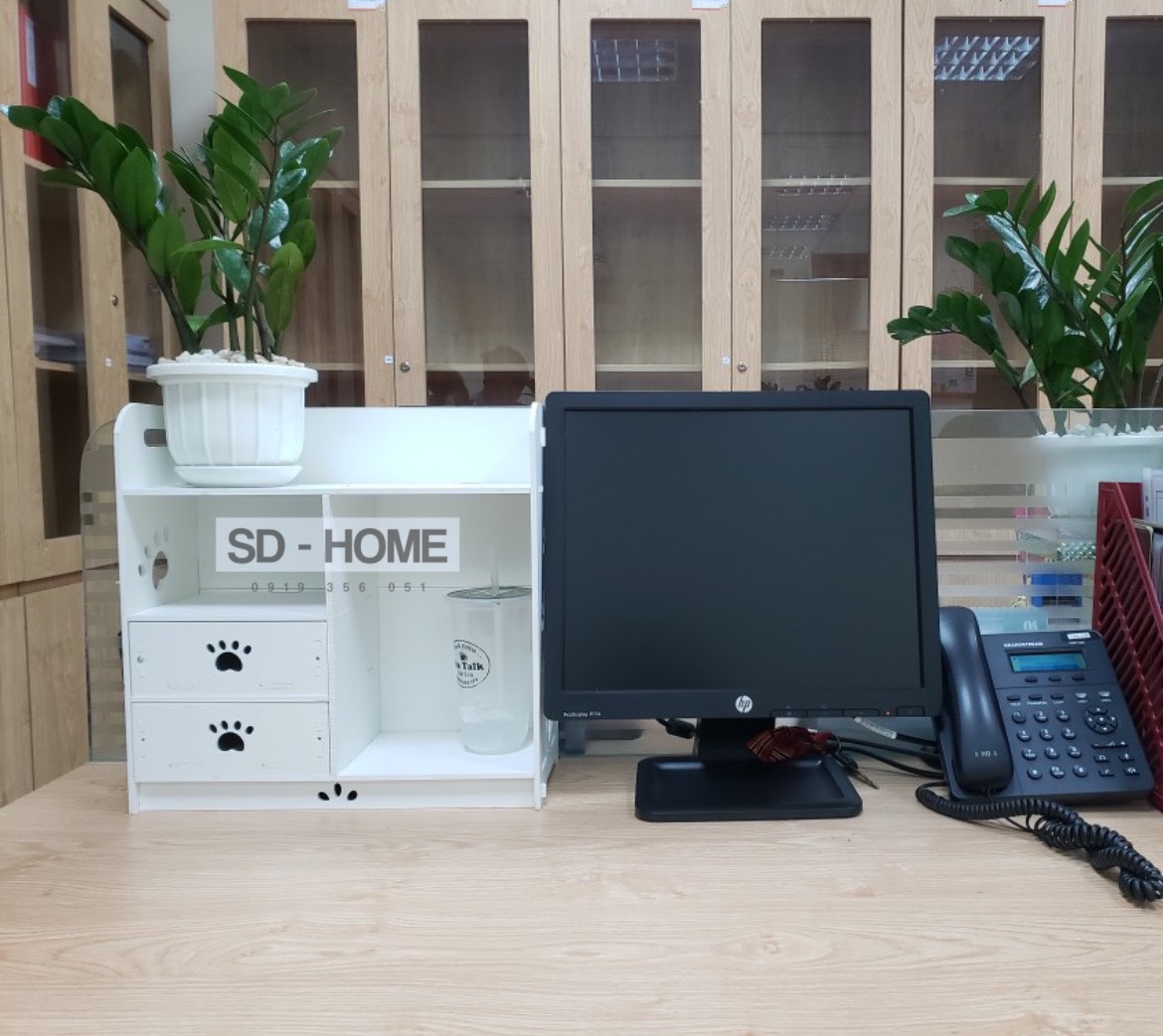 [HCM]Kệ gỗ đựng mỹ phẩm ( hình thật )