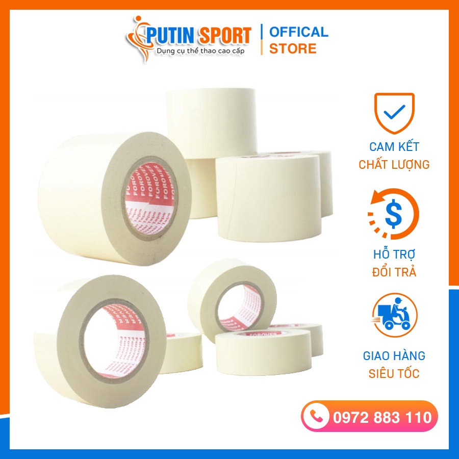 Băng keo thể thao đa năng Băng keo quấn cơ đá bóng, Size nhỏ 2/5 và lớn 5/5 - Putin Shop