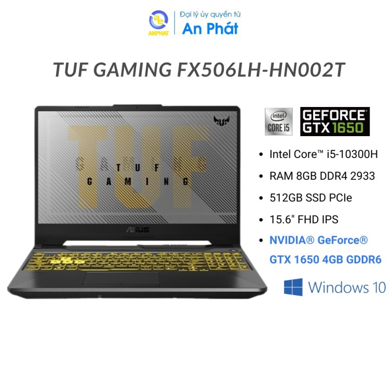 Bảng giá Laptop ASUS TUF Gaming F15 FX506LH-HN002T (Core i5-10300H | 8GB | 512GB | GTX 1650 4GB | 15.6 inch FHD | Win 10) Phong Vũ