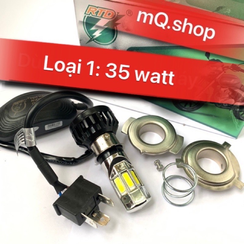 🔥ĐÈN PHA LED RTD 6 MẮT 35W SÁNG VÔ ĐỊCH 💥 KHÔNG CẦN ĐỔI ĐIỆN
