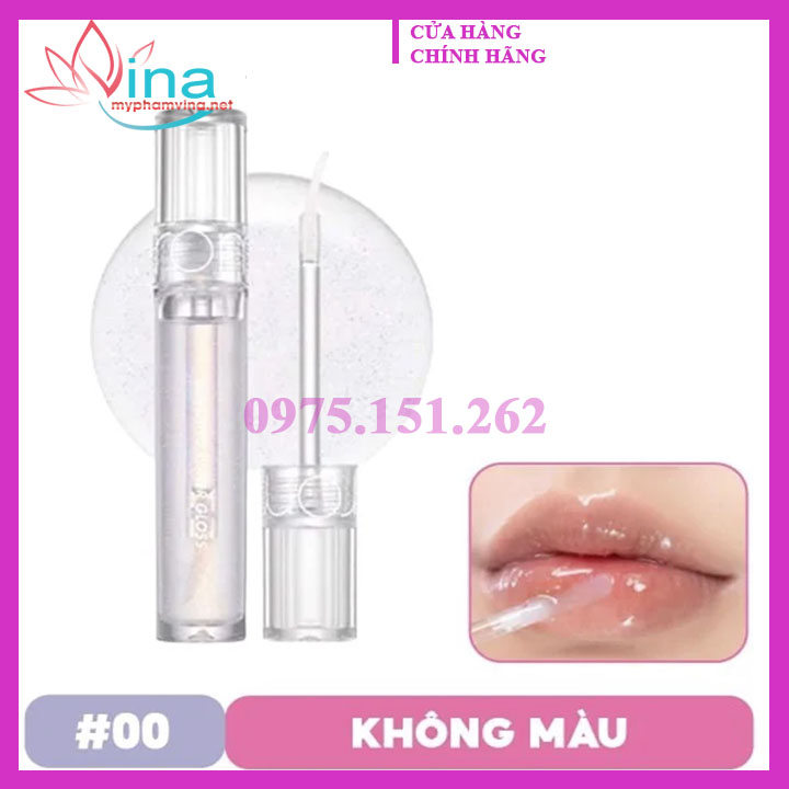 SON TINT BÓNG ROMAND GLASTING WATER GLOSS 00 METEOR TRACK