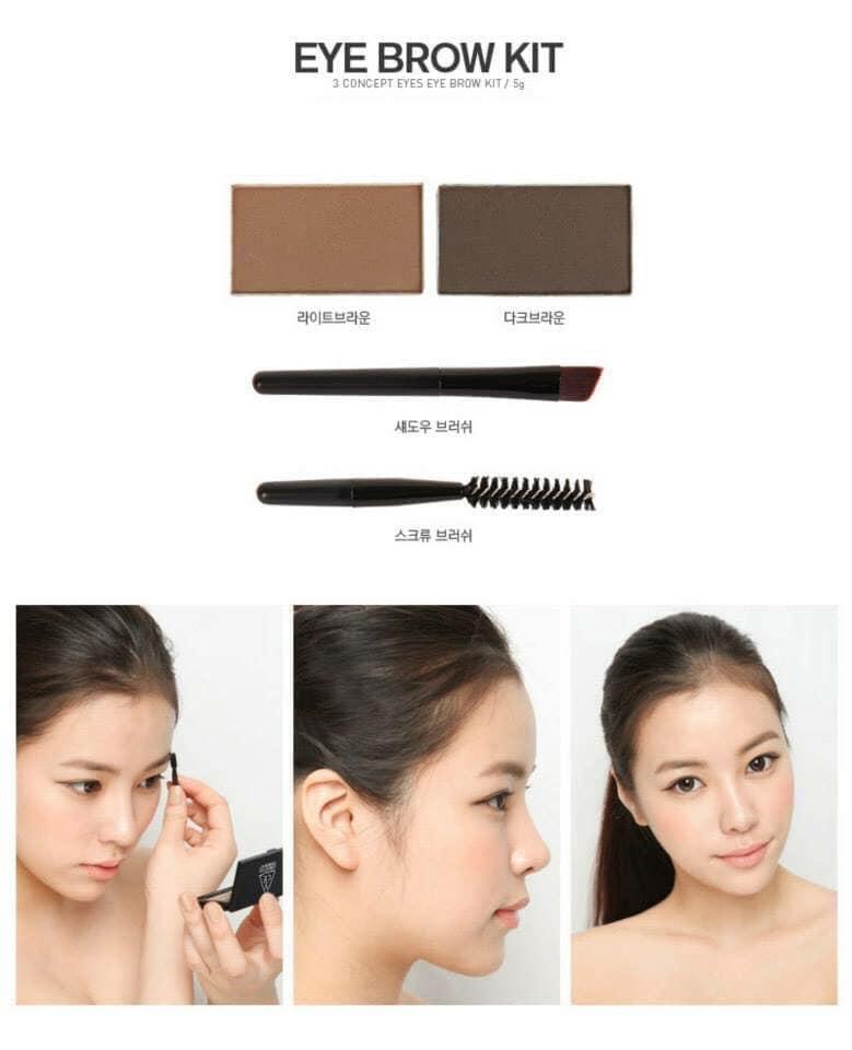 BỘT TÁN CHÂN MÀY 3CE STYLENANDA EYEBROW KIT