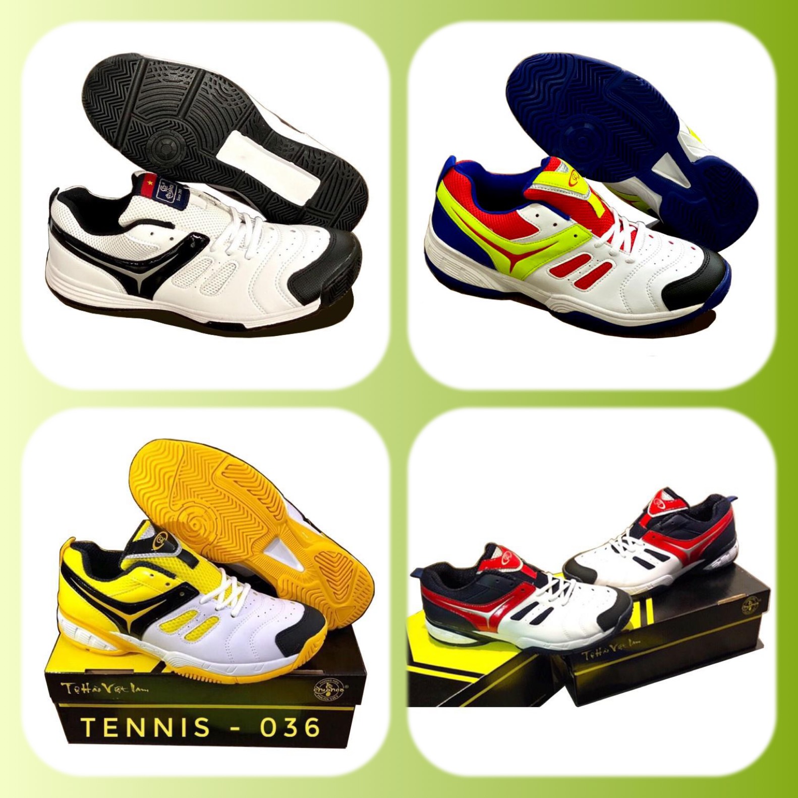 GIÀY TENNIS CAO CẤP DÙNG CẢ NAM VÀ NỮ 4 MÀU