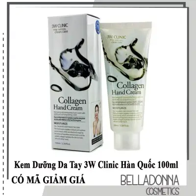 [HCM]Kem Dưỡng Da Tay 3w Clinic Hand Cream #Collagen 100ml