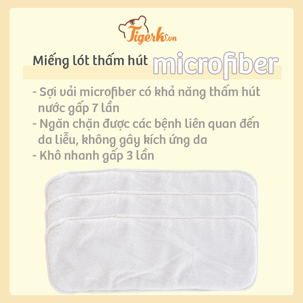 Miếng lót thấm hút cho bỉm tã vải